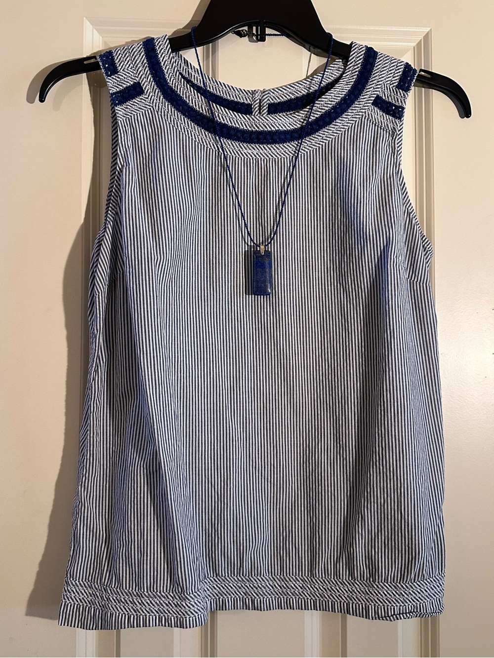 Talbots Striped Cotton Tank Top